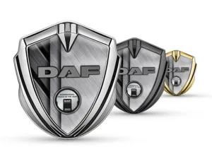 Daf Metallico Emblema Badge Look Sportivo Alta Qualità